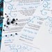 100 Teal Swirl Seal and Send Invitations. . . .by Maxim Creative Invites