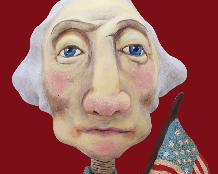 God and Country - Original sculpted Art Doll