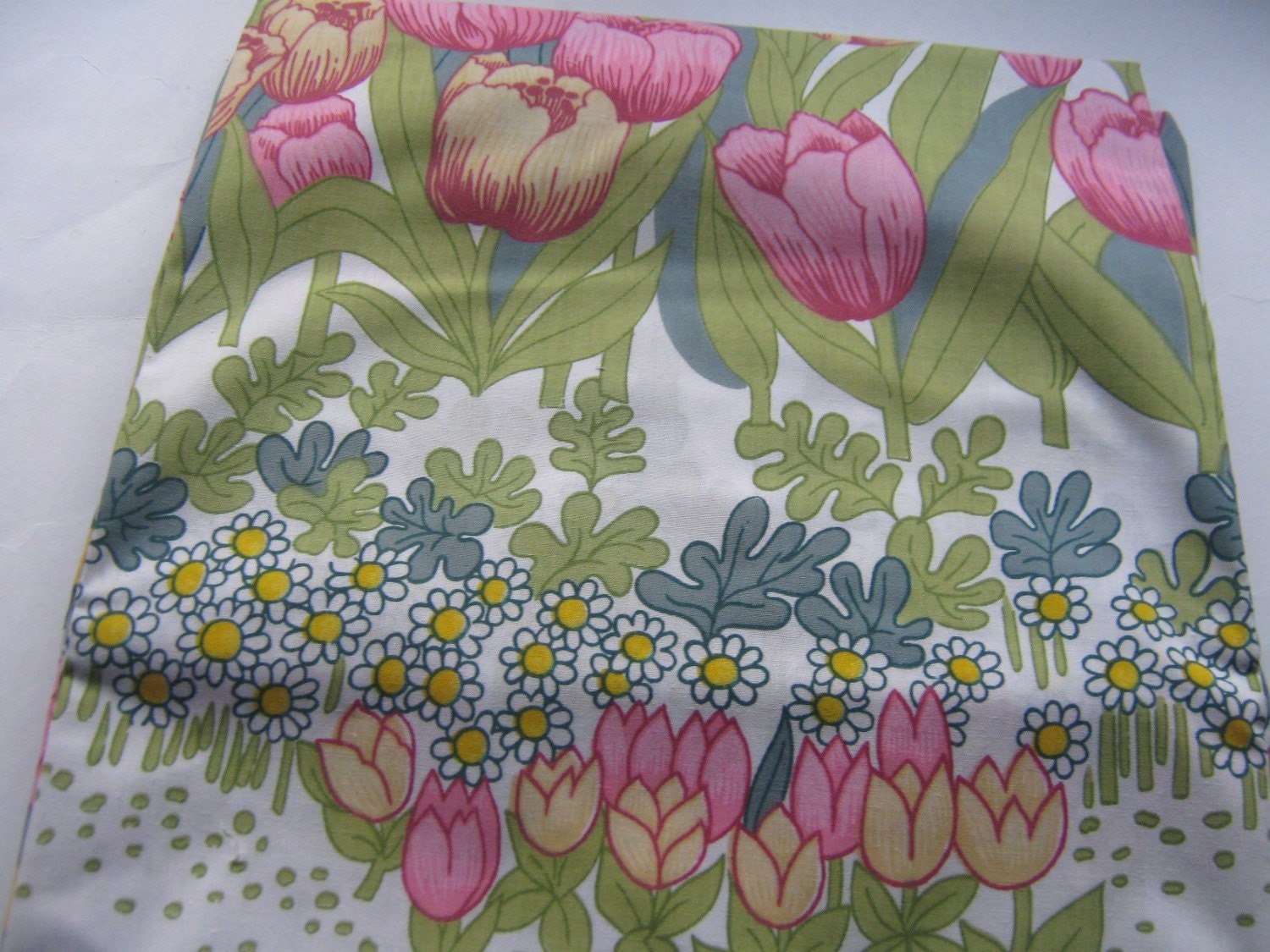 Vintage Bed Sheet Double Fitted