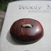 8 Wood Buttons-Handmade Wooden Buttons in Reclaimed Cocobolo- Knitting, Sewing, Craft Buttons