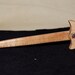 Medieval Style Ruby Pommeled Wooden Hair Dagger
