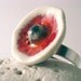 Red ring ceramic jewelry adjustable ring fall fashion