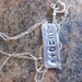 First Law of Thermodynamics Formula Handstamped Necklace - Sterling Silver