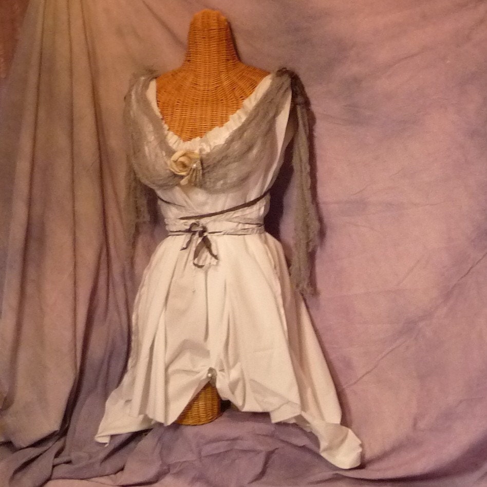 Gothic Bride Halloween Costume Pirate Dress Train and Veil Custom Size Gothic White Zombie Halloween Costume