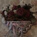SWeeTEST DAY - FLOWER BASKET - Wall Hanging - Pinkish Roses - Purple-Pink-White - Large