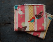 Chenille burpcloths / birdies