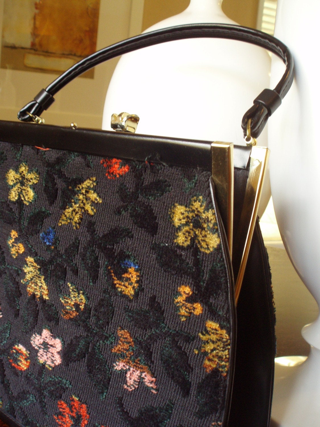 Beautiful Vintage 1950s Tapastry Purse