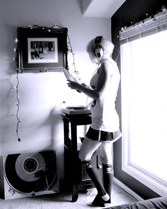 DJ Girl Photograph Print  16x20