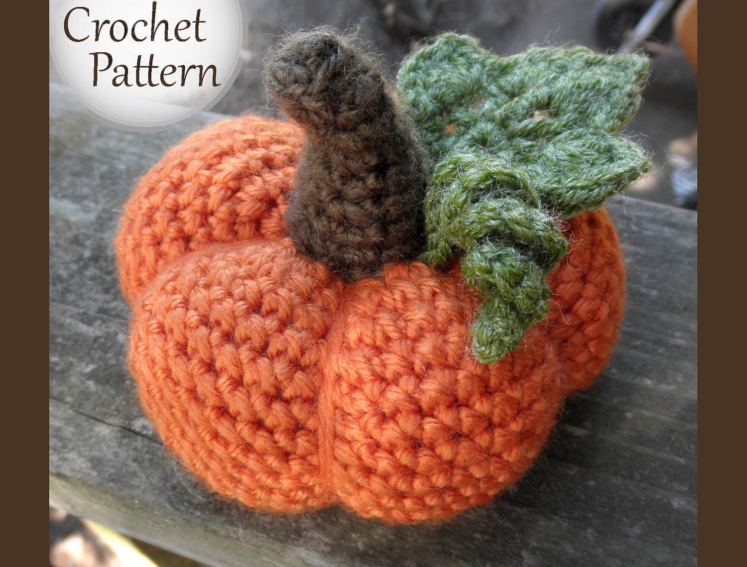 Harvest Pumpkin - PDF Crochet Pattern - luvbug026