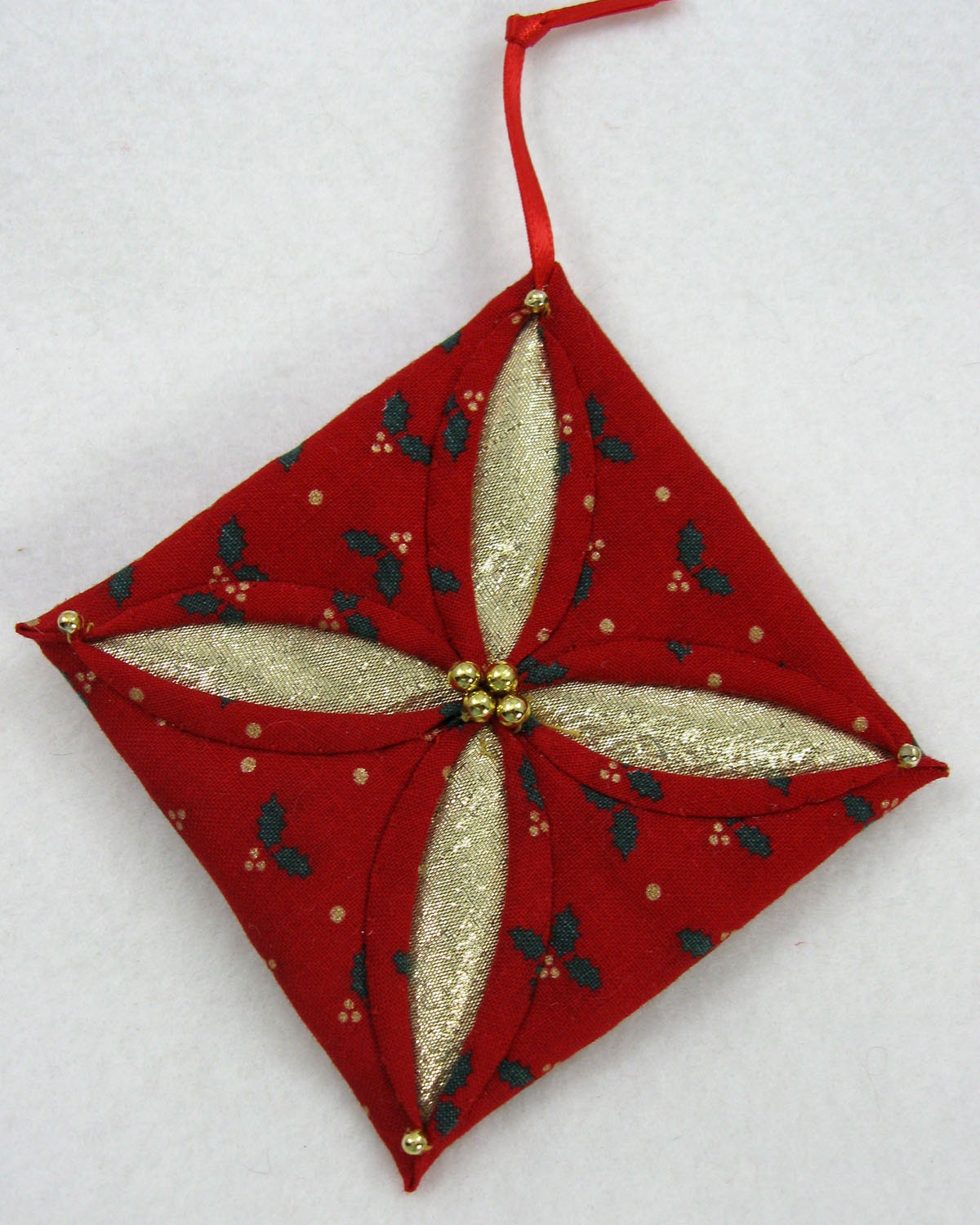 cathedral window quilted christmas ornament 525 by noelbelles cathedral window quilted christmas ornament 525 by noelbelles