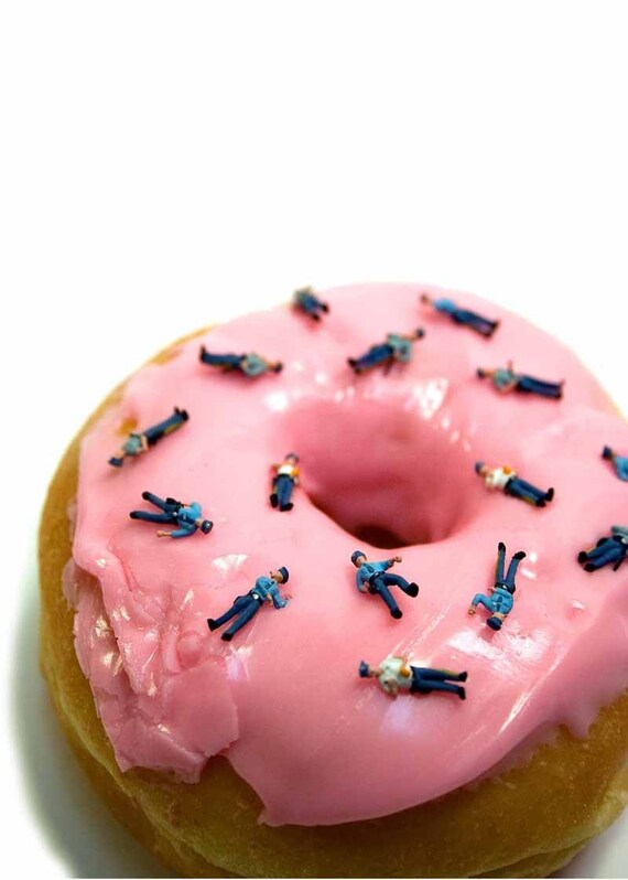 Hungry Policemen- 11x14 Metallic Print