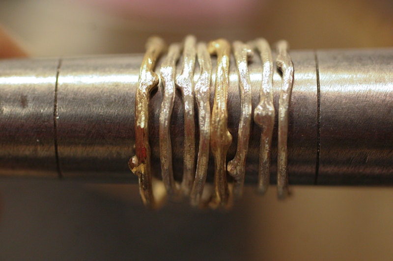 1 Sterling Silver Twig Ring