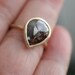 Custom for Cary / Large Calico Rose Cut Diamond Ring and matching 3mm band