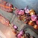 RESERVED FOR MARY Tangerine Tango Lampwork Glass and Pearl Earrings