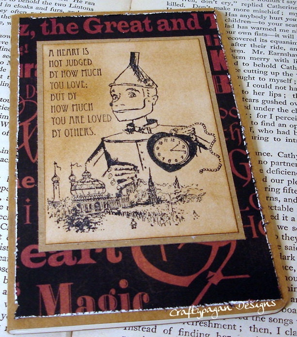 The Tin Man-Wizard Of Oz Altered Moleskine Notebook-Limited Edition