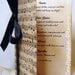 Wedding Menu or Order of Service Music Notes by Craftypagan Designs