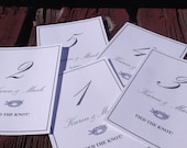 Nautical Wedding -  25 printable nautical table numbers - I will send you the pdf