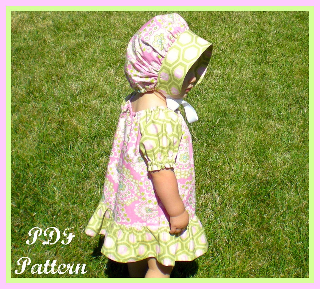 Girls Dress Pattern, PDF Sewing Pattern, Peasant Dress Pattern, Baby Dress, Toddler Dress, Patterns, The Abigail Peasant Dress 12m-5T