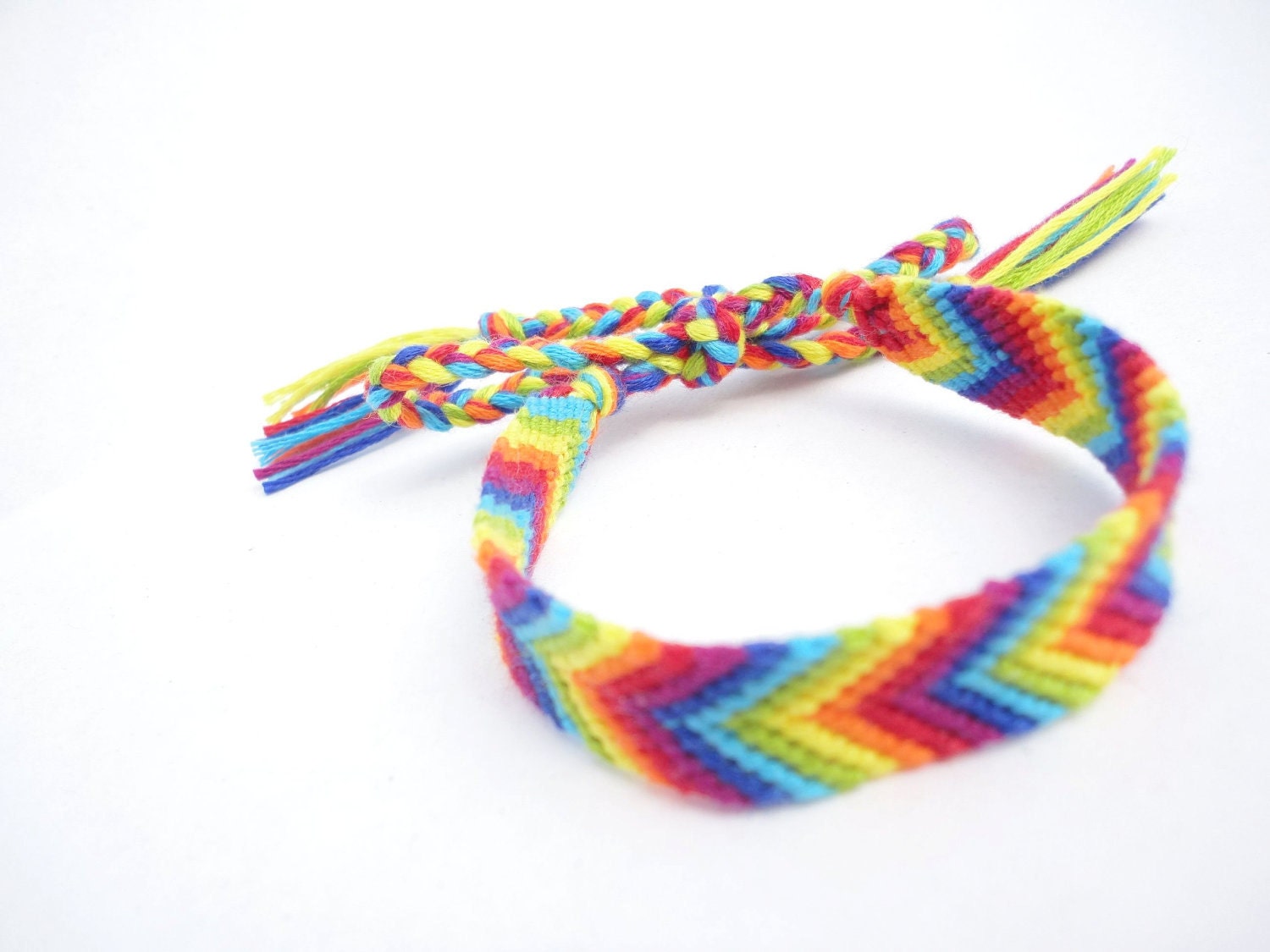 Rainbow Friendship Bracelet (ready to ship)