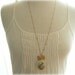 Blue Bird with Crown in Frame Long Necklace