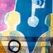 Contemporary Fine Art Monoprint : Road To Marrakesh (Arab Spring)