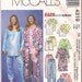 McCalls 2247 Womens robe, tops, shorts and pants sewing pattern Sz 26W-32W