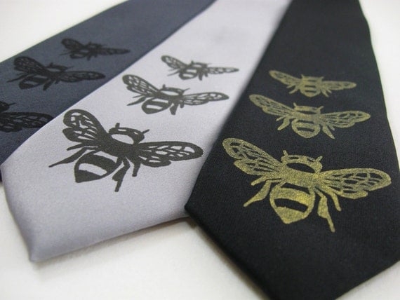 Bumble Bee Skinny Tie