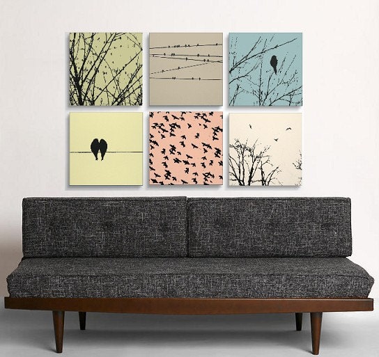 Black Birds Screen Printed Art Collection