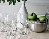 4  Numbered Wine Glasses