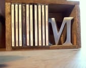 Rustic Reclaimed Fencewood CD Storage Box / Holder / Rack
