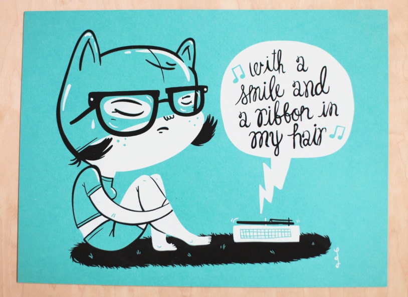 Enid (Ghost World) silkscreen print