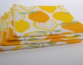 Retro Lemon Lunchbox Napkins (Set of 4)