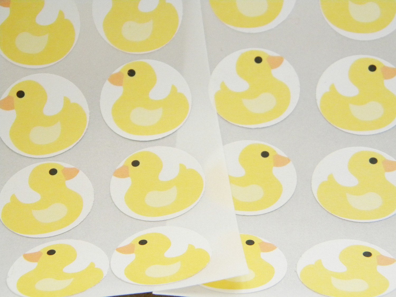 Stickers or Envelope Seals Yellow Rubber Duckies Party Favors 64 stickers