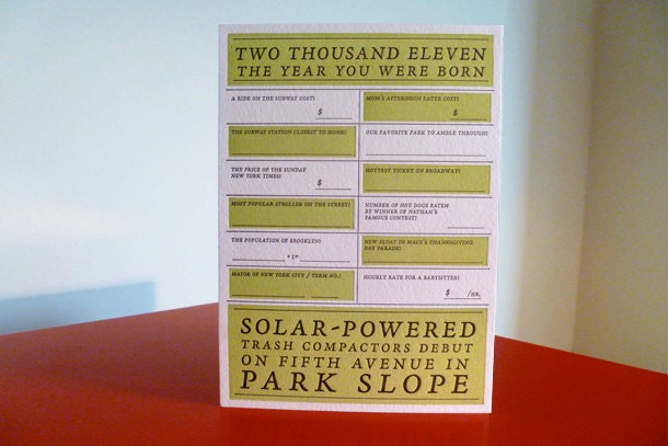 Brooklyn Card for Newborns