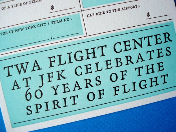 New York Wedding 2012 The Year We Said 'I Do' Letterpress Card