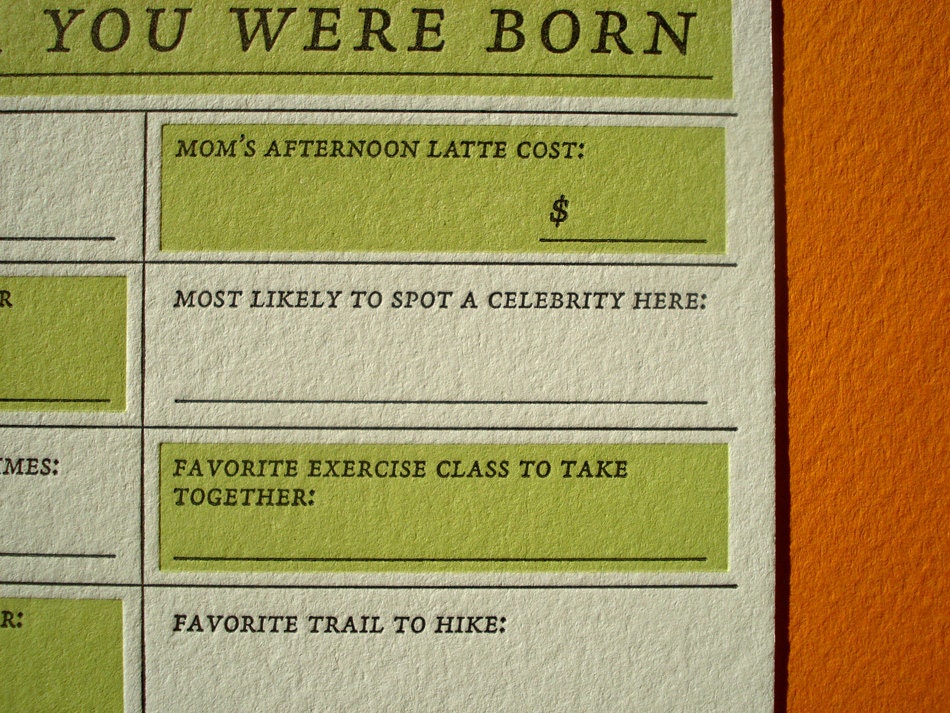 Los Angeles Card - Year You Were Born