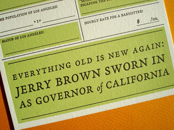 Los Angeles Card - Year You Were Born