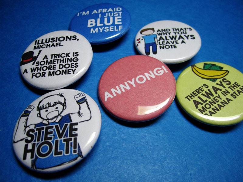 Arrested Development Pinback Button Set