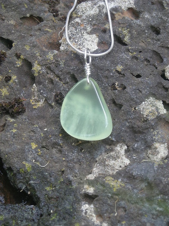 Prehnite necklace - handmade in Australia