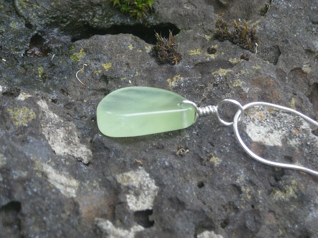 Prehnite necklace - handmade in Australia