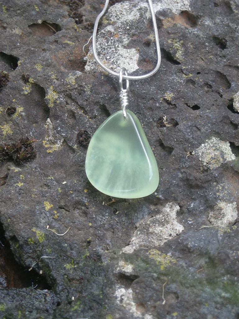 Prehnite necklace - handmade in Australia