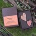 reserved listing --- Heart stones in gift box - eco friendly & handmade with love
