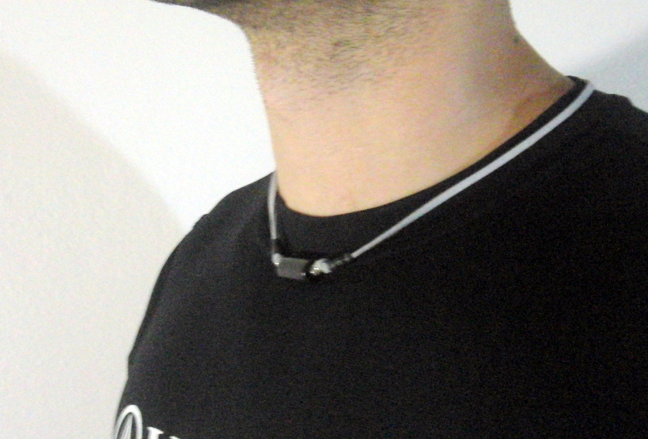 Gray and Black Men Necklace - prendasbyenid Gray and Black Men Necklace - prendasbyenid