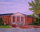 Bryant Hall Original Watercolor by Michael Joe Moore