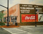 Columbiana Leader Original Watercolor by Michael Joe Moore