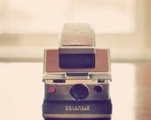 Still Life Camera Photograph, Polaroid Land 5x5 Print, Vintage Pastel Colors, Fine Art Photo