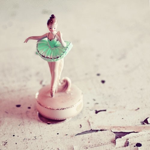 Ballerina - 5x5 Fine Art Photograph - Girls room nursery decor - simple classic minimal soft pink ballet print