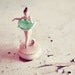 Ballerina - 5x5 Fine Art Photograph - Girls room nursery decor - simple classic minimal soft pink ballet print