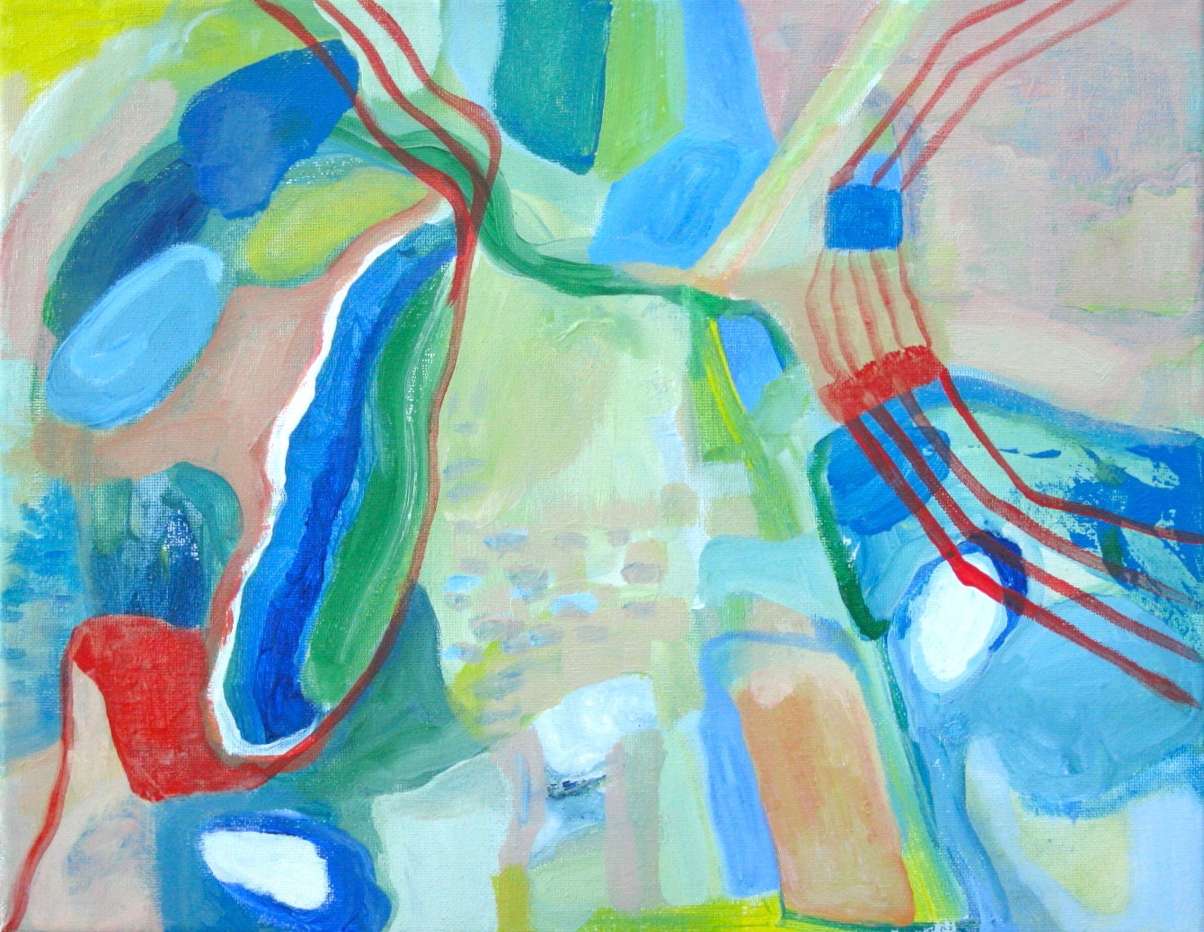 Abstract Painting original, NOT A PRINT, Art for ALL, Cheap Art Philosophy