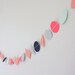 RESERVED FOR FABIENNE - Sophie - Pale Green, Navy, Coral, Grey & Apricot